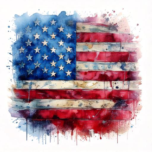 Tekoälyn näkemys USA:n lipusta